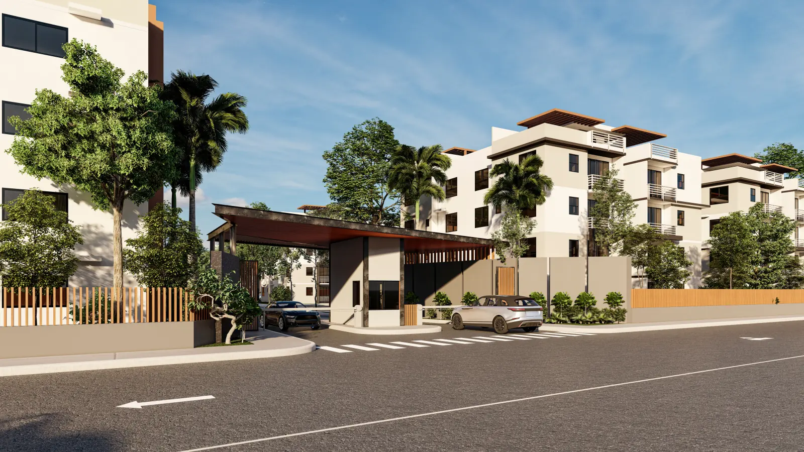 Entrada del residencial